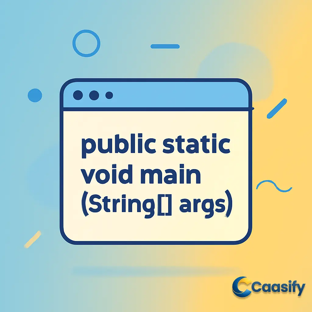 Master Java Main Method: Understand Public Static Void Main and JVM